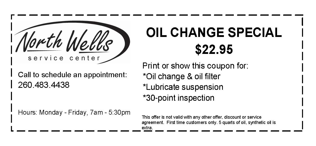 Fort Wayne Auto Repair Coupons North Wells Service Center